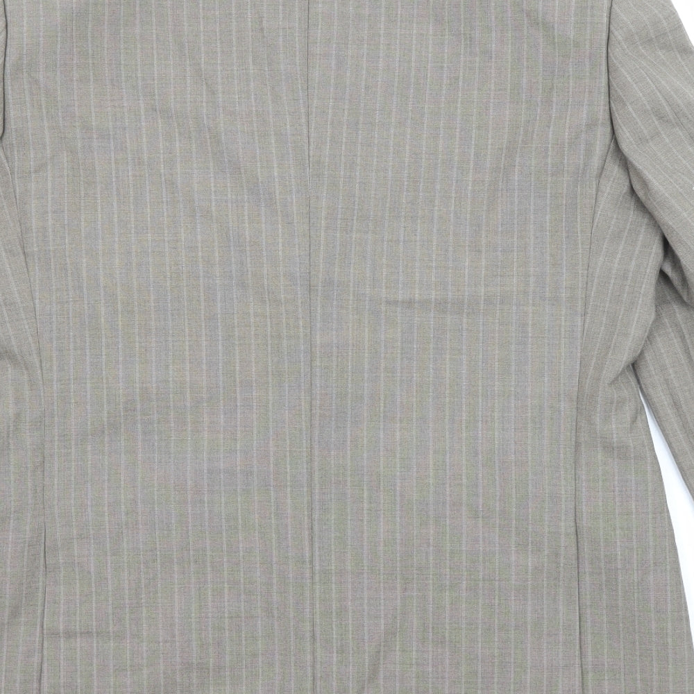 Mens UK Size 38 Brook Taverner Regular Beige Suit Jacket