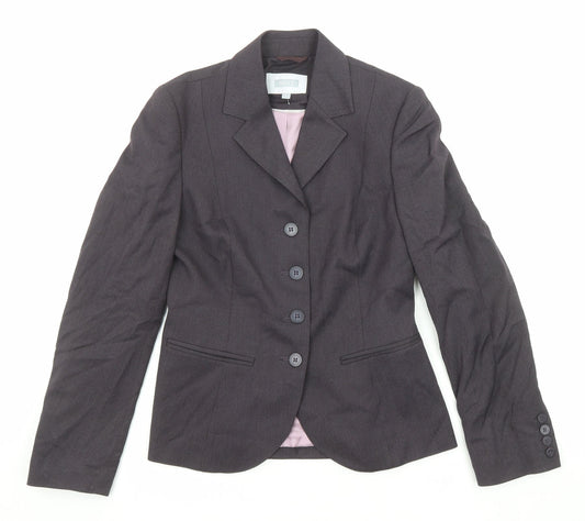 NEXT Womens Black Polyester Jacket Blazer Size 8