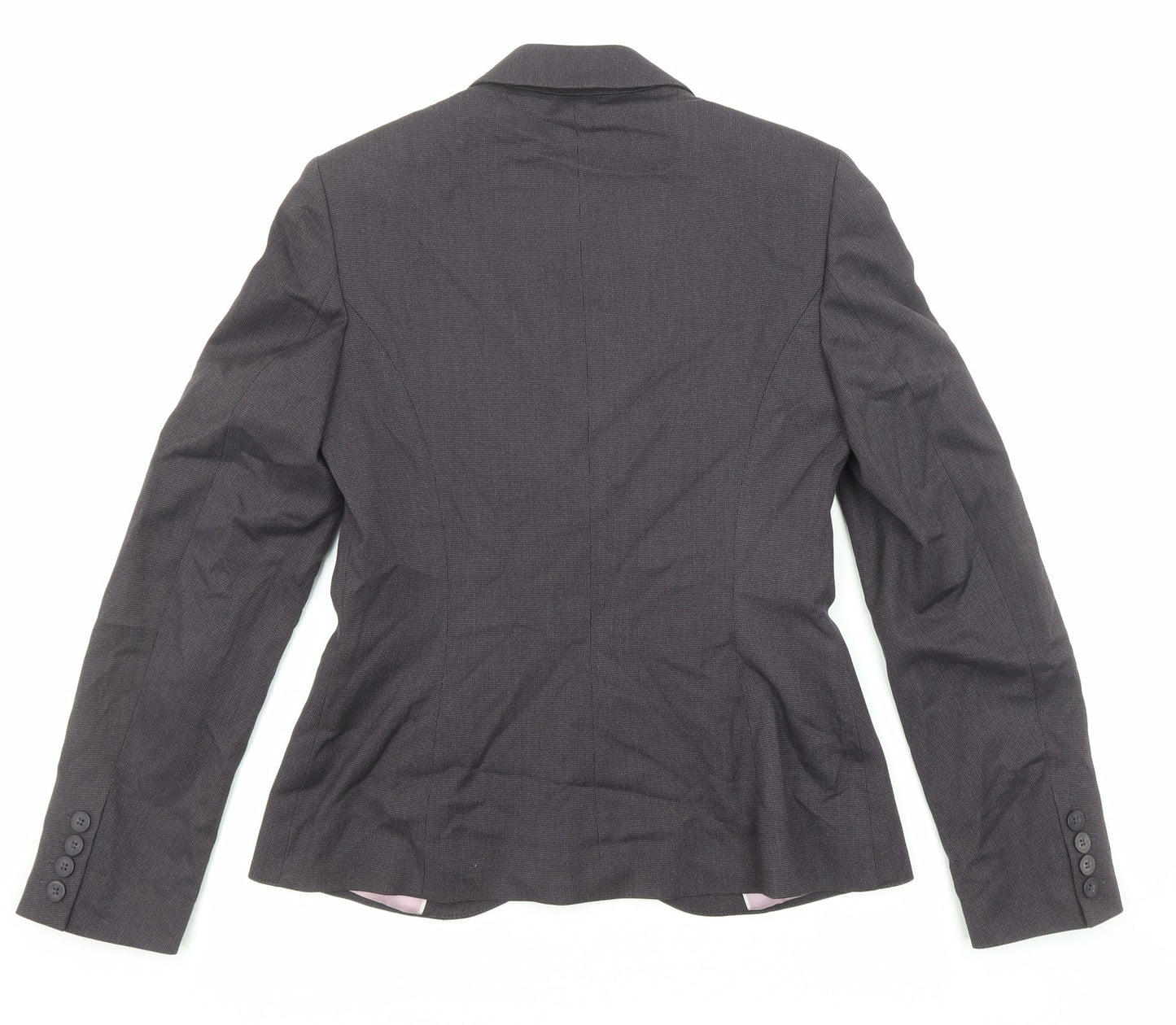 NEXT Womens Black Polyester Jacket Blazer Size 8