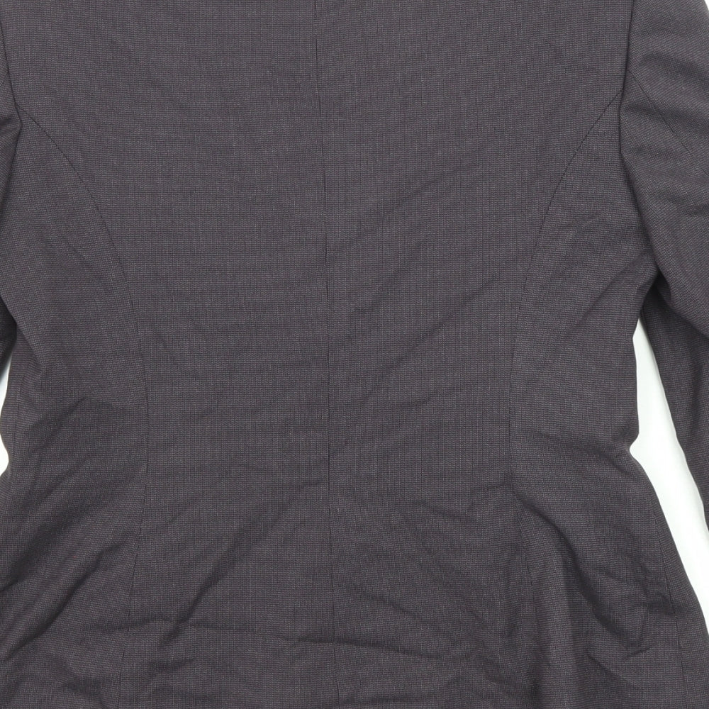 NEXT Womens Black Polyester Jacket Blazer Size 8