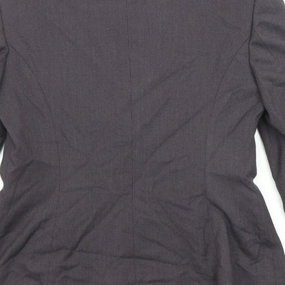 NEXT Womens Black Polyester Jacket Blazer Size 8