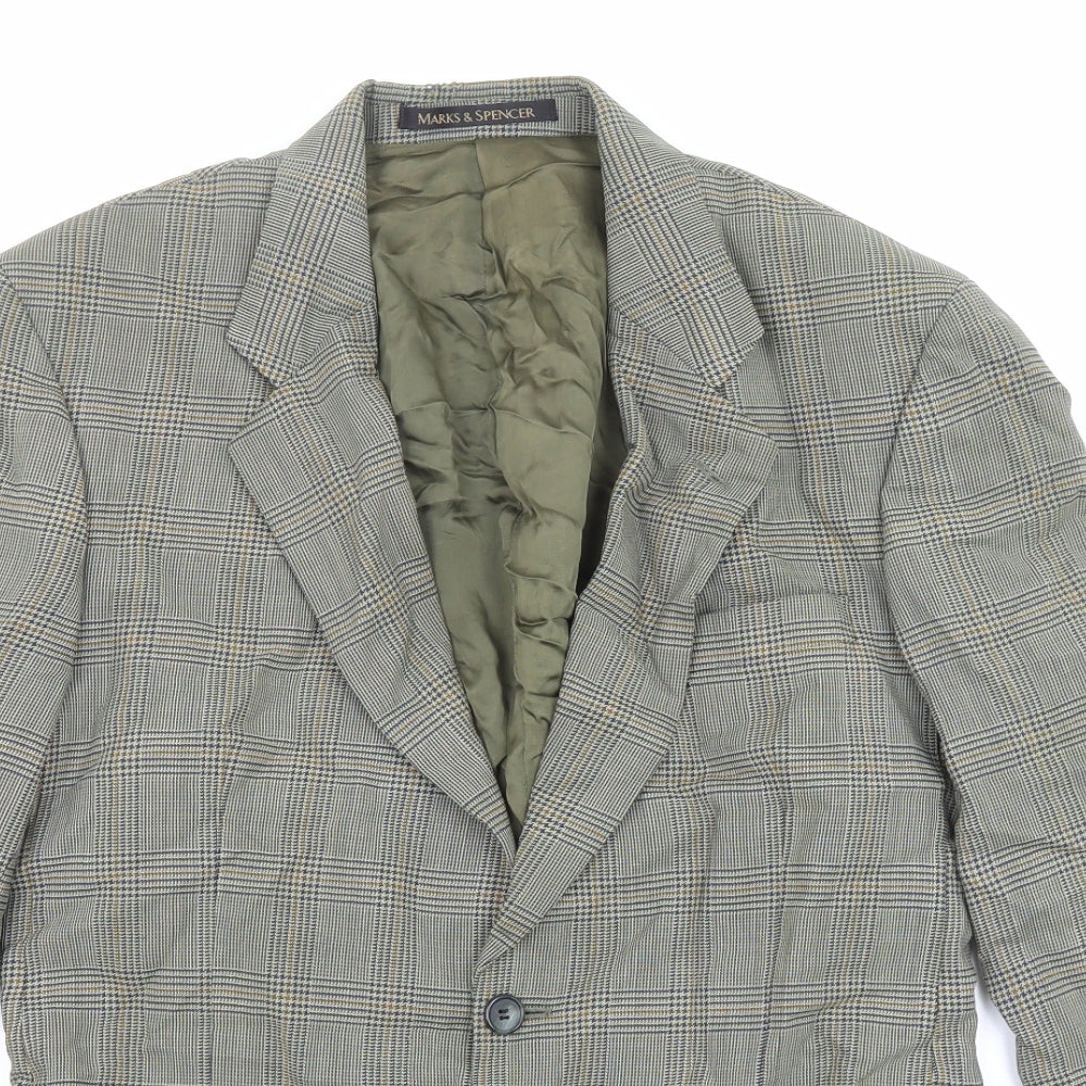 Mens UK Size 40 Marks and Spencer Regular Grey Suit Jacket