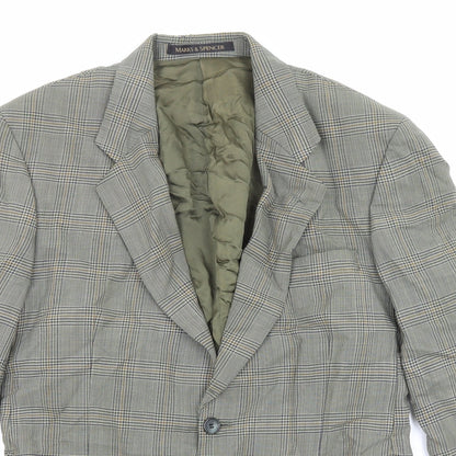 Mens UK Size 40 Marks and Spencer Regular Grey Suit Jacket