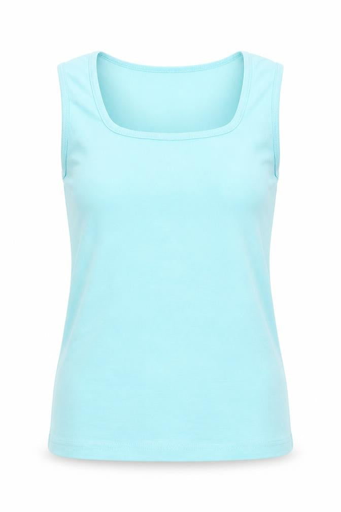 Womens UK Size 12 Emreco Blue Basic Tank