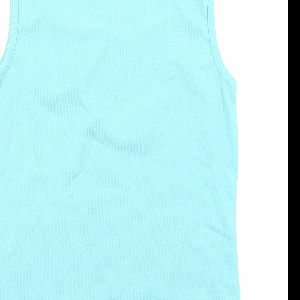 Womens UK Size 12 Emreco Blue Basic Tank