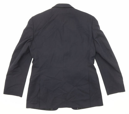 Mens UK Size 38 Terry de Havilland Regular Blue Suit Jacket