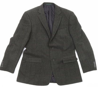 Mens UK Size 42 Greenwoods Regular Green Suit Jacket