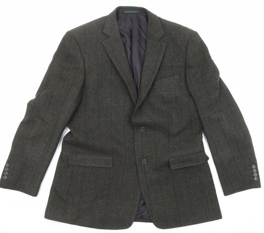 Mens UK Size 42 Greenwoods Regular Green Suit Jacket