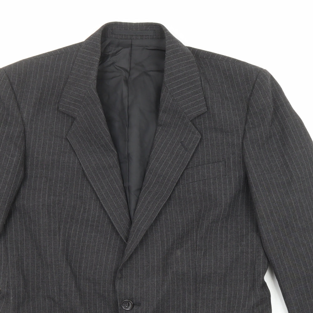 Mens UK Size 40 C&A Regular Black Suit Jacket