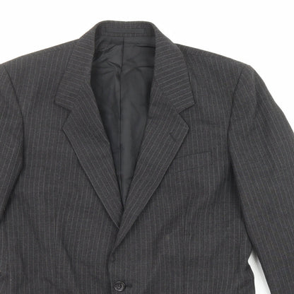 Mens UK Size 40 C&A Regular Black Suit Jacket