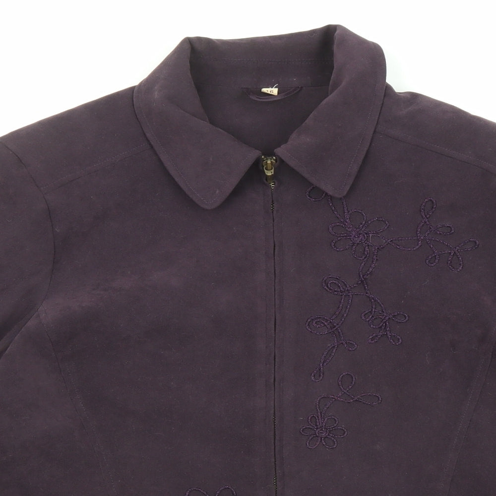 Womens UK Size 16 EWM Purple Jacket