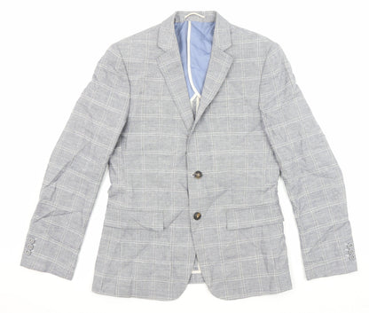 Mens UK Size 40 River Island Regular Grey Suit Jacket