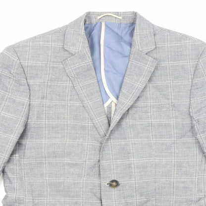 Mens UK Size 40 River Island Regular Grey Suit Jacket