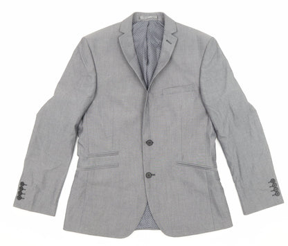 Mens UK Size 40 Limehaus Regular Grey Suit Jacket