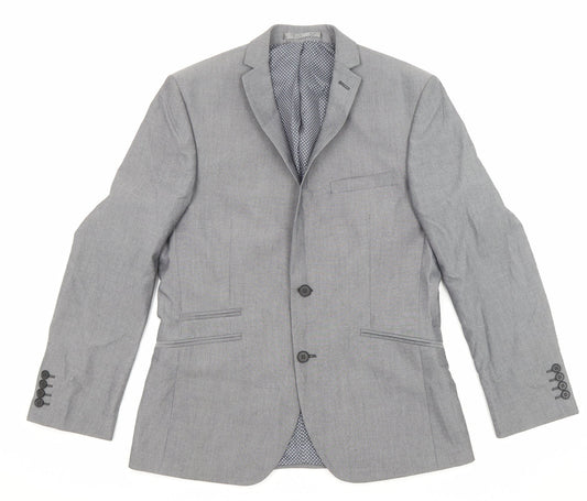 Mens UK Size 40 Limehaus Regular Grey Suit Jacket
