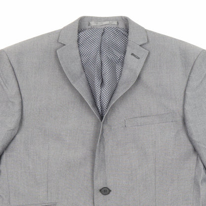 Mens UK Size 40 Limehaus Regular Grey Suit Jacket