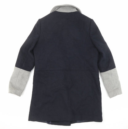 Womens UK Size 12 NEXT Blue Overcoat