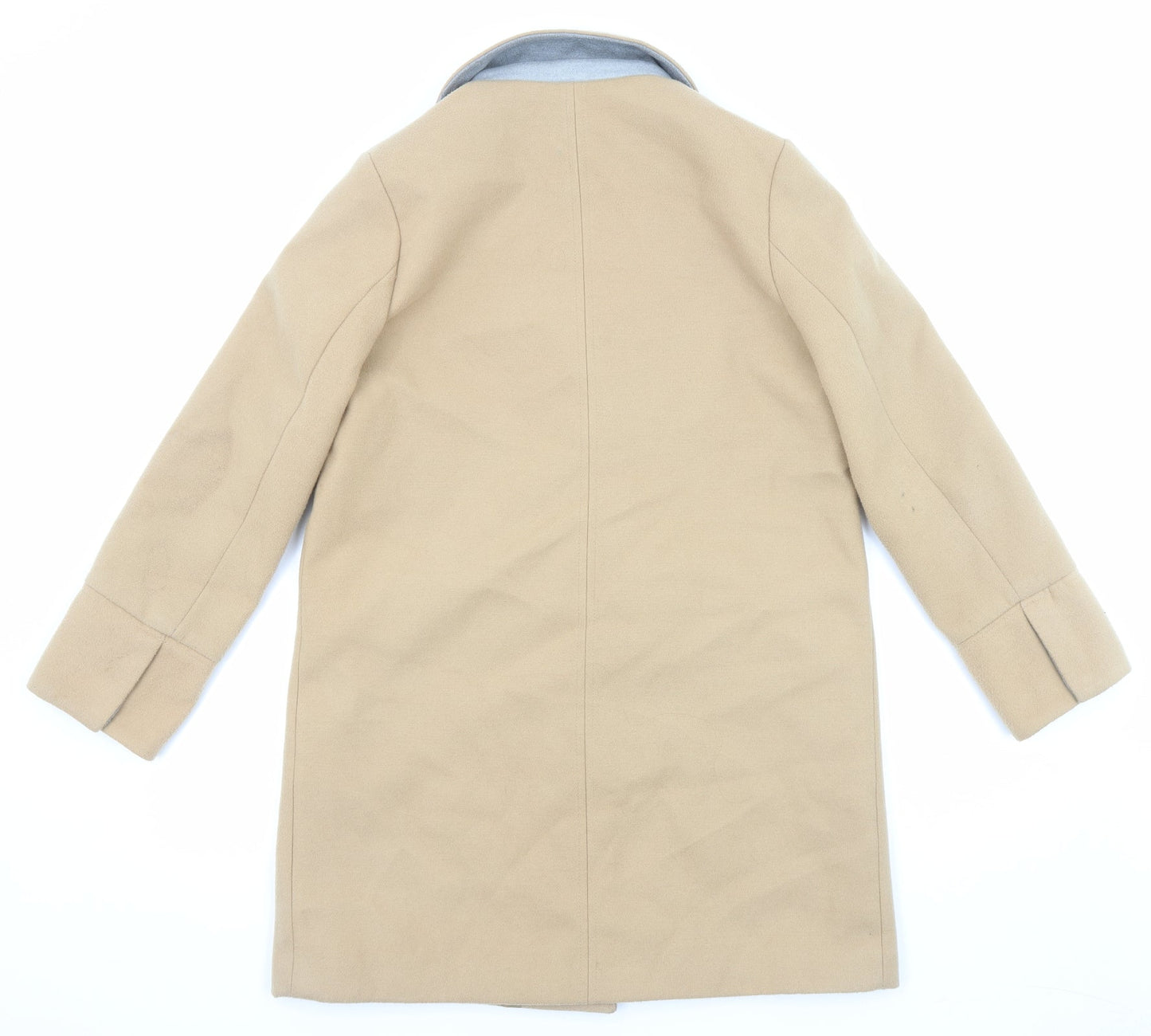 Womens UK Size 10 Topshop Beige Overcoat