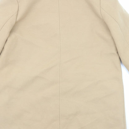 Womens UK Size 10 Topshop Beige Overcoat
