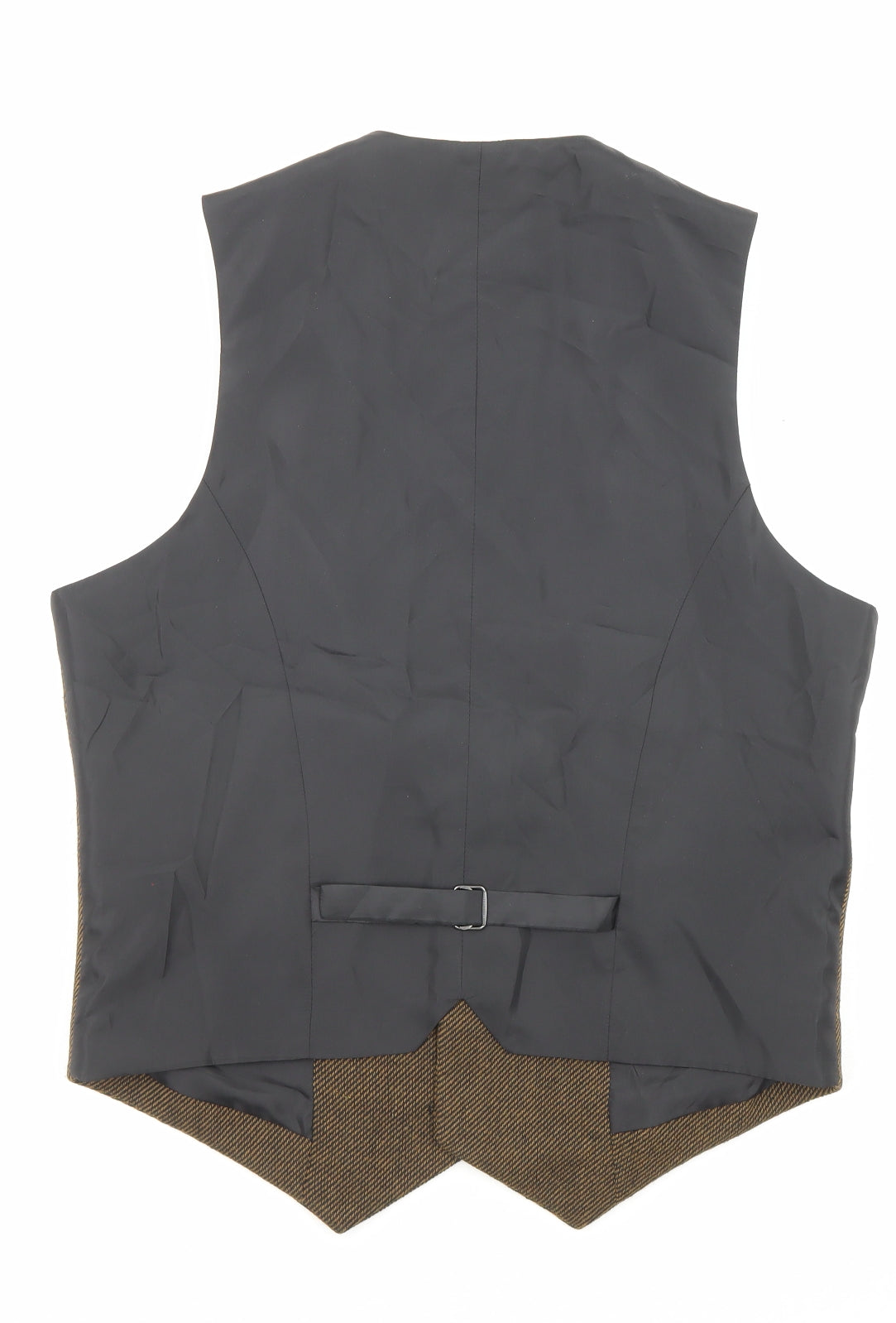 ASOS Mens Brown Polyester Jacket Suit Waistcoat Size 40 Regular