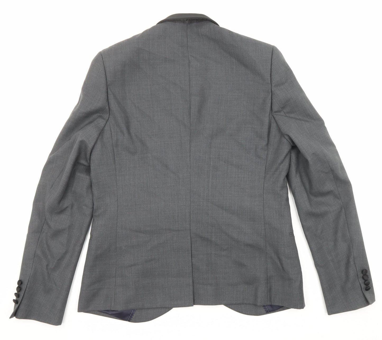 Mens UK Size 42 Topman Regular Grey Suit Tuxedo