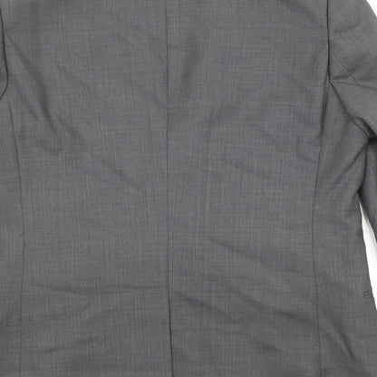 Mens UK Size 42 Topman Regular Grey Suit Tuxedo