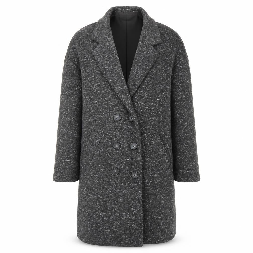 Womens UK Size 6 Amisu Grey Overcoat
