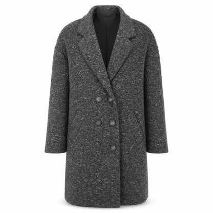 Womens UK Size 6 Amisu Grey Overcoat