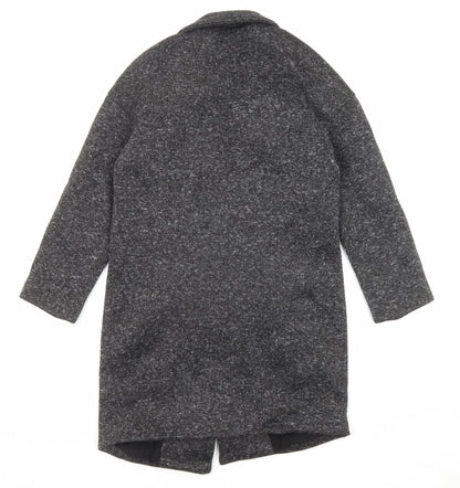 Womens UK Size 6 Amisu Grey Overcoat