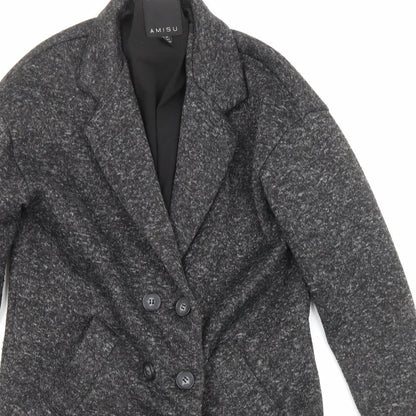 Womens UK Size 6 Amisu Grey Overcoat