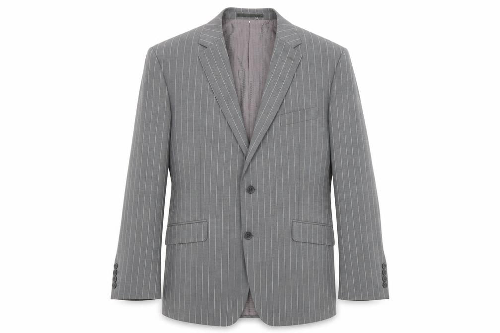 Mens UK Size 44 City Survival Regular Grey Suit Jacket