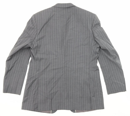 Mens UK Size 44 City Survival Regular Grey Suit Jacket