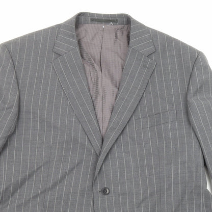 Mens UK Size 44 City Survival Regular Grey Suit Jacket