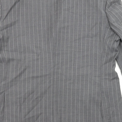 Mens UK Size 44 City Survival Regular Grey Suit Jacket