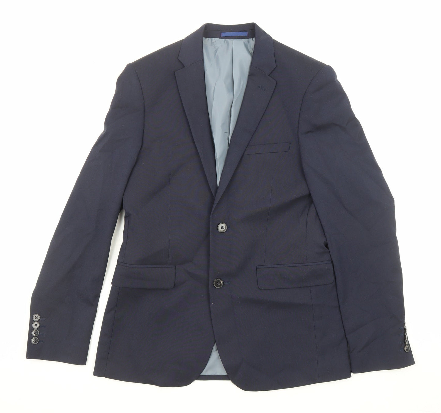 Mens UK Size 36 Burton Regular Blue Suit Jacket