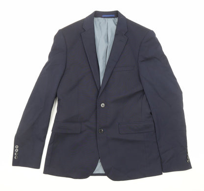 Mens UK Size 36 Burton Regular Blue Suit Jacket