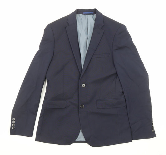 Mens UK Size 36 Burton Regular Blue Suit Jacket