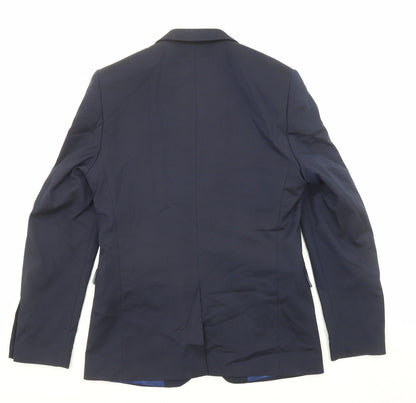 Mens UK Size 36 Burton Regular Blue Suit Jacket