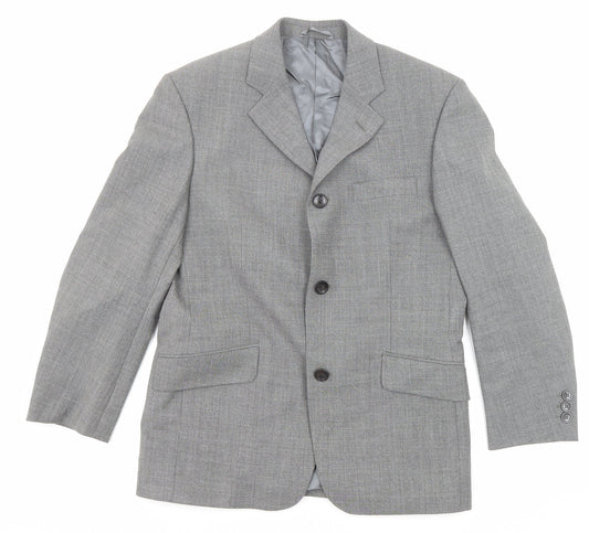 Mens UK Size 38 REMUS Regular Grey Suit Jacket