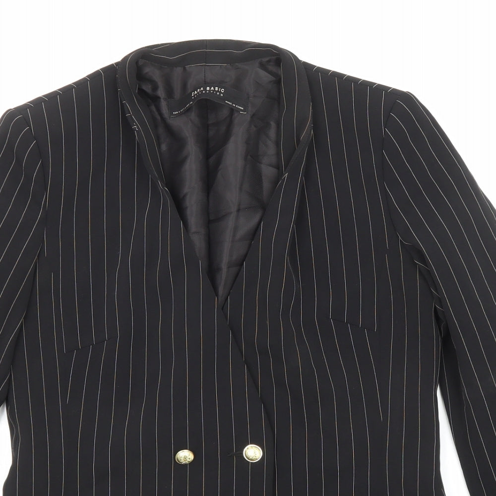 Womens UK Size S Zara Black Jacket