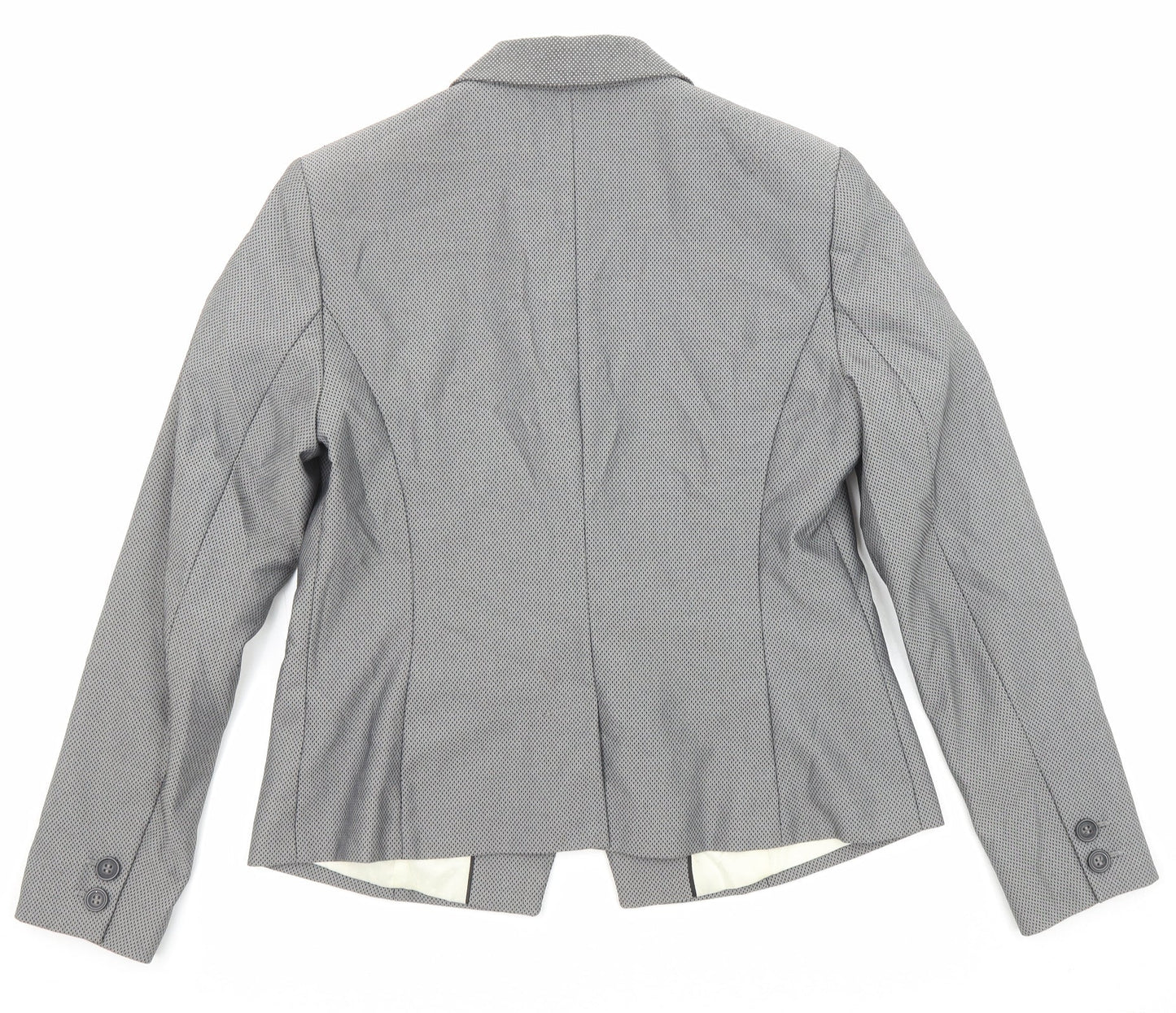 NEXT Womens Grey Polyester Jacket Suit Jacket Size 14