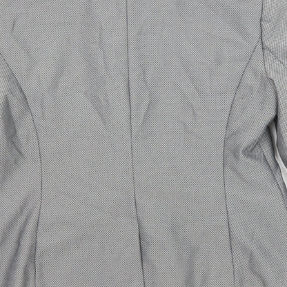 NEXT Womens Grey Polyester Jacket Suit Jacket Size 14