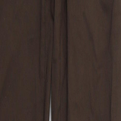 Naked Womens Brown Viscose Trousers Size 8 L34 in Regular Zip