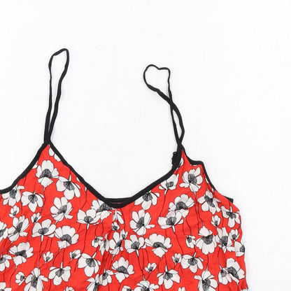 Womens UK Size 8 Dorothy Perkins Red Camisole Tank