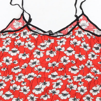 Womens UK Size 8 Dorothy Perkins Red Camisole Tank
