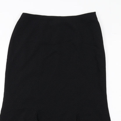 Alex & Co Womens Black Acetate Maxi Skirt Size 12 Zip