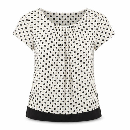 Womens UK Size 12 Precis Multicoloured Basic Blouse