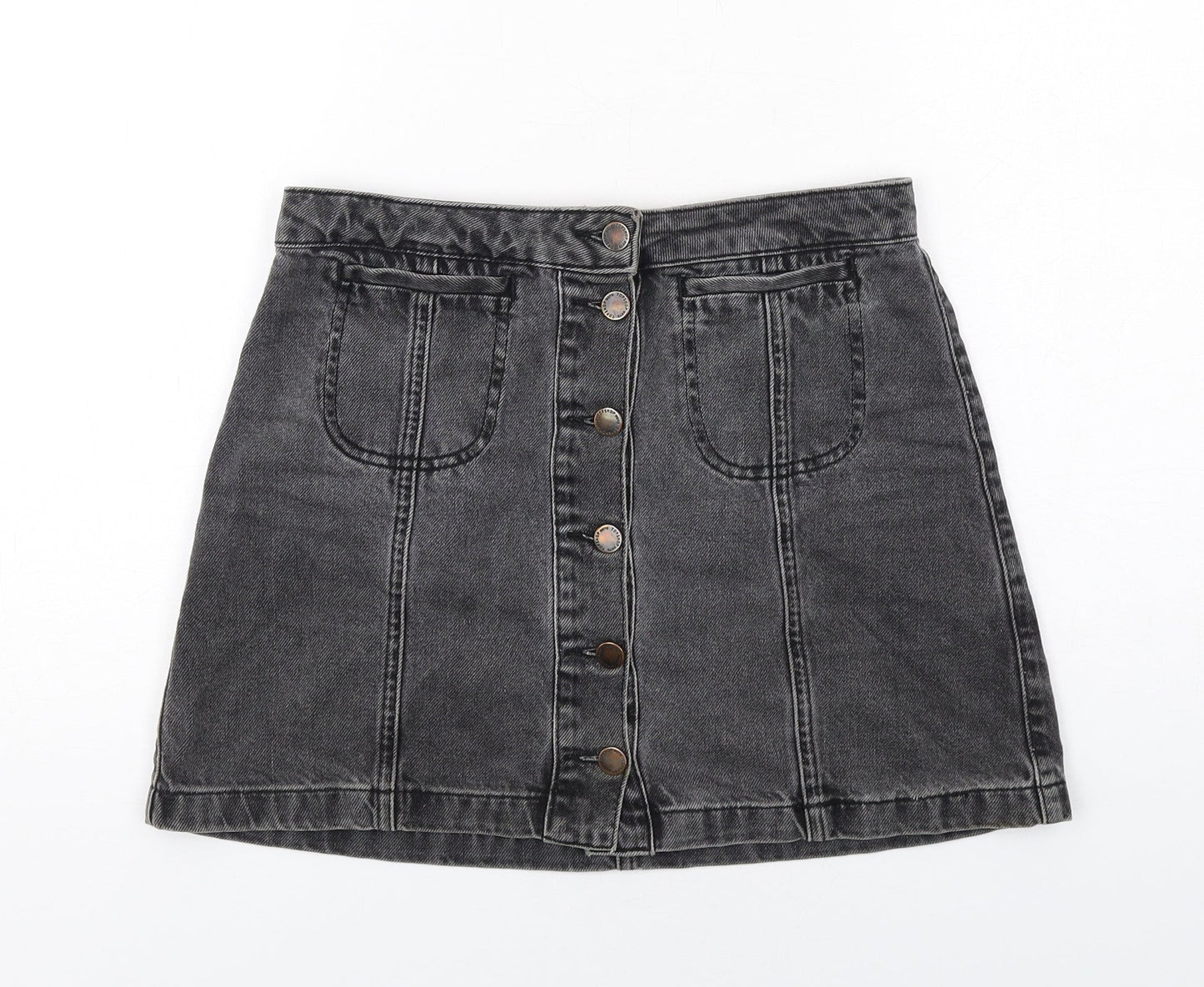 Womens UK Size 10 Topshop Mini Denim Skirt