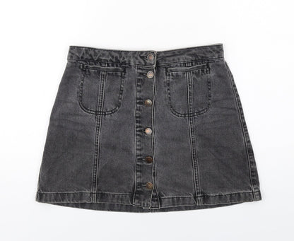 Womens UK Size 10 Topshop Mini Denim Skirt