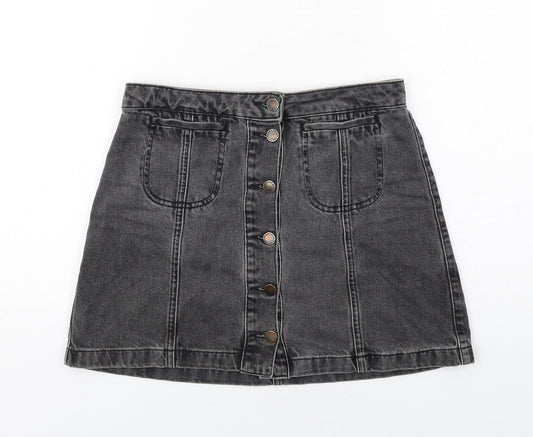 Womens UK Size 10 Topshop Mini Denim Skirt